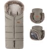 PETITEMARS PETITE&MARS Set zimní fusak Arctic 4v1 + rukavice na kočárek Furry Mocha Mousse