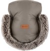 PETITEMARS PETITE&MARS Set zimní fusak Arctic 4v1 + rukavice na kočárek Furry Mocha Mousse