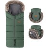 PETITEMARS PETITE&MARS Set zimní fusak Arctic 4v1 + rukavice na kočárek Furry Veritable Khaki
