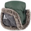 PETITEMARS PETITE&MARS Set zimní fusak Arctic 4v1 + rukavice na kočárek Furry Veritable Khaki