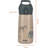 ZOPA Termoska na pití s pítkem 400 ml (Varianta Dino)