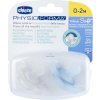 CHICCO CHICCO Dudlík Physio Mini Soft celosilikonový 0-2m kluk 2 ks