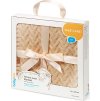 BABYONO BABYONO Deka z merino vlny 75 x 100 cm dark beige 0m+