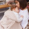 BABYONO BABYONO Deka z merino vlny 75 x 100 cm light beige 0m+