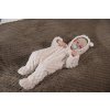 Little Angel overal MAZLÍK Outlast® - smetanová/bílá káva (Velikost 62)