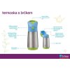 Termoska na pití s brčkem 350 ml - béžová