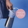Termoska na pití s brčkem 350 ml - béžová