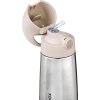 Termoska na pití s brčkem 350 ml - béžová