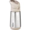 Termoska na pití s brčkem 350 ml - béžová