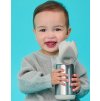 Termoska na pití s brčkem 350 ml - béžová