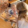 BABYONO BABYONO Talíř silikonový s přísavkou a víčkem béžový 6m+