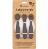 PETITEMARS PETITE&MARS Set 3 ks silikonových tréninkových lžiček Take&Match Bitter Cocoa 6m+