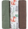 PETITEMARS PETITE&MARS Sada plen bambusová mušelínová 3ks Moussy Forest Fox 68 x 68 cm