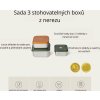 citron sada 3 stohovatelnych boxu z nerezu tiger