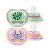 PHILIPS AVENT Philips AVENT Šidítko Ultra air růžová/zelená 6-18m obrázek dívka, 2ks