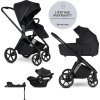 EASYWALKER EASYWALKER Kočárek kombinovaný Zoey Pure Black + CBX By CYBEX Aton B2 i-Size + základna