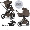 EASYWALKER EASYWALKER Kočárek kombinovaný Zoey Chestnut Brown + CBX By CYBEX Aton B2 i-Size + základna