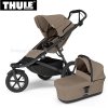 Thule Urban Glide 3 Magnetic Buckle + Bassinet Bundle Tinted Taupe