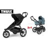 Thule Urban Glide 3 Magnetic Buckle + Bassinet Bundle Mid blue