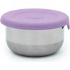 Nerezová dóza 89 ml se silikonovým víčkem 3ks - růžová/ šedá