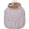 burp cloth baby pink chevron mm