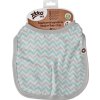 burp cloth mint chevron mm