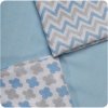 Bambusové ubrousky XKKO BMB 30x30 - Scandinavian Baby Blue MIX