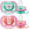 Philips AVENT Šidítko Ultra air 18+ m. dívka (tygr), 2 ks