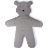 Childhome Hrací deka medvěd Teddy Jersey Grey 150cm