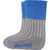 Little Angel ponožky froté Outlast® - tm.šedá/modrá (Velikost 10-14 | 7-9 cm)