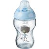 Tommee Tippee Kojenecká láhev C2N 250ml skleněná potisk Blue, 0m+