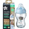 Tommee Tippee Kojenecká láhev C2N 250ml skleněná potisk Blue, 0m+