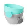 Skip Hop Misky s víkem a držákem Easy Grab Grey, Teal 2 x 240ml, 3m+