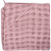 Ceba Osuška s kapucí Froté Waffle Line 100x100 Silver Pink Ceba