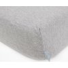 CEBA CEBA Prostěradlo Žerzej napínací s gumou 120 x 60 Light Grey Melange