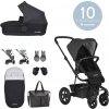 EASYWALKER EASYWALKER Set kombinovaný kočárek Harvey2 All-Terrain Night Black s příslušenstvím