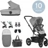 EASYWALKER EASYWALKER Set kombinovaný kočárek Harvey2 All-Terrain Stone Grey s příslušenstvím