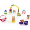 BABY EINSTEIN Hračka dřevěná stavebnice Curious Creations Kit HAPE 12m+