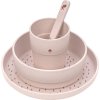 LÄSSIG BABIES LÄSSIG Dish Set PP/Cellulose Happy Rascals Heart lavender (Varianta LÄSSIG Dish Set PP/Cellulose 2024 Garden Explorer)