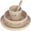 LÄSSIG BABIES LÄSSIG Dish Set PP/Cellulose Happy Rascals Heart lavender (Varianta LÄSSIG Dish Set PP/Cellulose 2024 Garden Explorer)