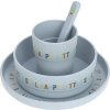 LÄSSIG BABIES LÄSSIG Dish Set PP/Cellulose Happy Rascals Heart lavender (Varianta LÄSSIG Dish Set PP/Cellulose 2024 Garden Explorer)