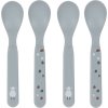 LÄSSIG BABIES LÄSSIG Spoon Set PP/Cellulose Happy Rascals 2025 heart lavender (Varianta LÄSSIG Spoon Set PP/Cellulose 2024 Garden Explorer)