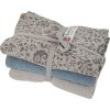 LODGER Swaddler Flower Tribe 3balení 70 x 70 cm Mist
