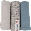 LODGER Swaddler Flower Tribe 3balení 70 x 70 cm Mist