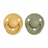 BIBS De Lux cumliky z prirodneho kaucuku 2ks HoneyBeeOlive