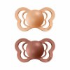 BIBS Couture cumlik z prirodneho kaucuku 2ks PeachWoodchuck