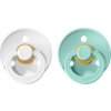 BIBS Colour cumliky z prirodneho kaucuku 2ks WhiteMint