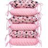 Polštářkový mantinel MINKY, pink triangles