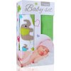 Baby set - bambusová osuška green elephants / zelení sloni + bambusová osuška green / zelená