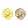 BIBS Colour cumliky z prirodneho kaucuku 2ks SunshineSand